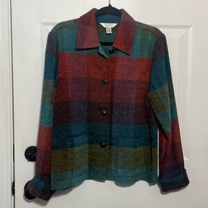 Christopher & Banks Plaid Buttondown